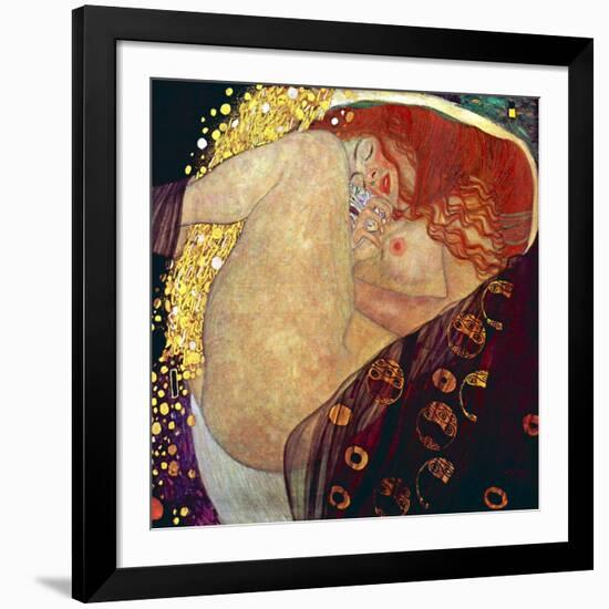 Danae, 1907-1908-Gustav Klimt-Framed Art Print