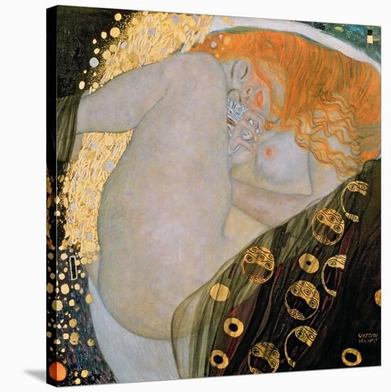 Danae, 1907-Gustav Klimt-Stretched Canvas