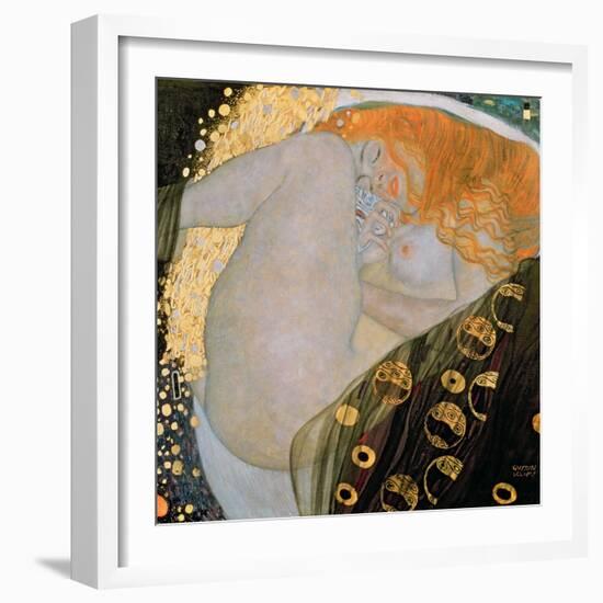 Danae, 1907-Gustav Klimt-Framed Giclee Print