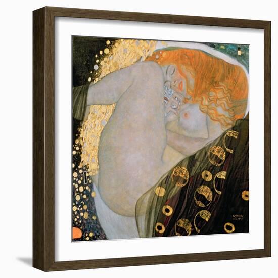 Danae, 1907-Gustav Klimt-Framed Giclee Print