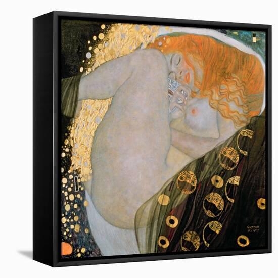 Danae, 1907-Gustav Klimt-Framed Stretched Canvas