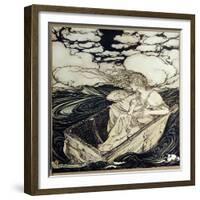 Danae and her son Perseus, 1903-Arthur Rackham-Framed Giclee Print