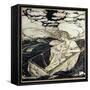 Danae and her son Perseus, 1903-Arthur Rackham-Framed Stretched Canvas