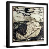Danae and her son Perseus, 1903-Arthur Rackham-Framed Giclee Print
