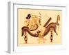 Danae and the Golden Shower, Illustration from 'Greek Vase Paintings'-English-Framed Giclee Print