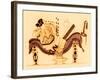 Danae and the Golden Shower, Illustration from 'Greek Vase Paintings'-English-Framed Giclee Print