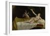 Danaë and the Shower of Gold, 1621-3-Orazio Gentileschi-Framed Giclee Print