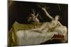 Danaë and the Shower of Gold, 1621-3-Orazio Gentileschi-Mounted Giclee Print