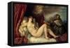 Danae, C1554-Titian (Tiziano Vecelli)-Framed Stretched Canvas