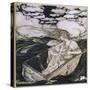 Danae Cast Adrift (1903)-Arthur Rackham-Stretched Canvas