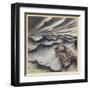 Danae Cast Adrift (1922)-Arthur Rackham-Framed Art Print