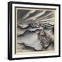 Danae Cast Adrift (1922)-Arthur Rackham-Framed Art Print