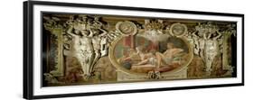 Danae, Detail of Decorative Scheme in the Gallery of Francis I, 1530-40-Rosso Fiorentino (Battista di Jacopo)-Framed Giclee Print