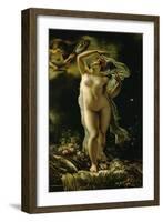Danae, looking at herself in a mirror held by Cupid. (1789)-Anne-Louis Girodet de Roussy-Trioson-Framed Giclee Print