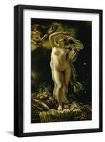 Danae, looking at herself in a mirror held by Cupid. (1789)-Anne-Louis Girodet de Roussy-Trioson-Framed Giclee Print