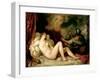 Danae Receiving the Shower of Gold-Titian (Tiziano Vecelli)-Framed Giclee Print