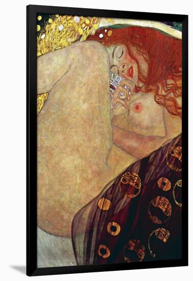 Danae-Gustav Klimt-Framed Art Print