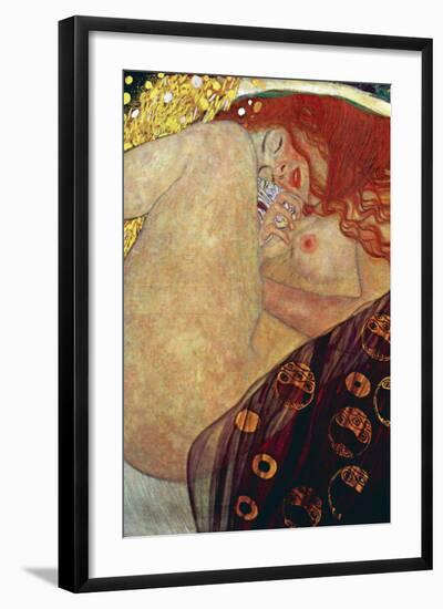 Danae-Gustav Klimt-Framed Art Print