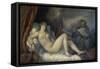 Danae-Titian (Tiziano Vecelli)-Framed Stretched Canvas