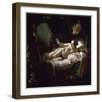 Danae-Rembrandt van Rijn-Framed Giclee Print