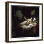 Danae-Rembrandt van Rijn-Framed Giclee Print