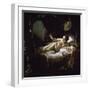 Danae-Rembrandt van Rijn-Framed Giclee Print