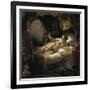 Danae-Rembrandt van Rijn-Framed Art Print