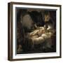 Danae-Rembrandt van Rijn-Framed Art Print