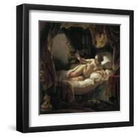 Danae-Rembrandt van Rijn-Framed Art Print