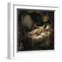Danae-Rembrandt van Rijn-Framed Art Print