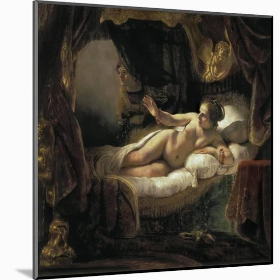 Danae-Rembrandt van Rijn-Mounted Art Print