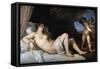 Danae-Titian (Tiziano Vecelli)-Framed Stretched Canvas