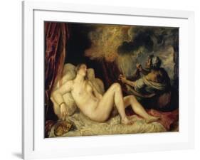 Danae-Titian (Tiziano Vecelli)-Framed Giclee Print