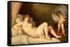 Danae-Titian (Tiziano Vecelli)-Framed Stretched Canvas