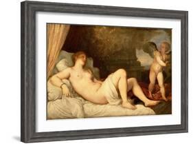 Danae-Titian (Tiziano Vecelli)-Framed Giclee Print