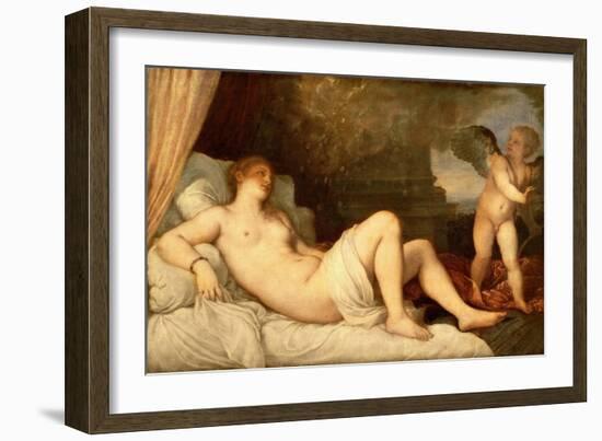 Danae-Titian (Tiziano Vecelli)-Framed Giclee Print