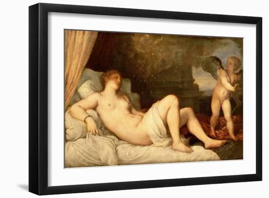 Danae-Titian (Tiziano Vecelli)-Framed Giclee Print