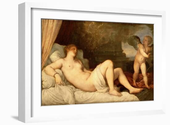 Danae-Titian (Tiziano Vecelli)-Framed Giclee Print