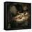 Danae-Rembrandt Rembrandt-Framed Stretched Canvas