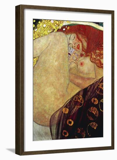 Danae-Gustav Klimt-Framed Art Print