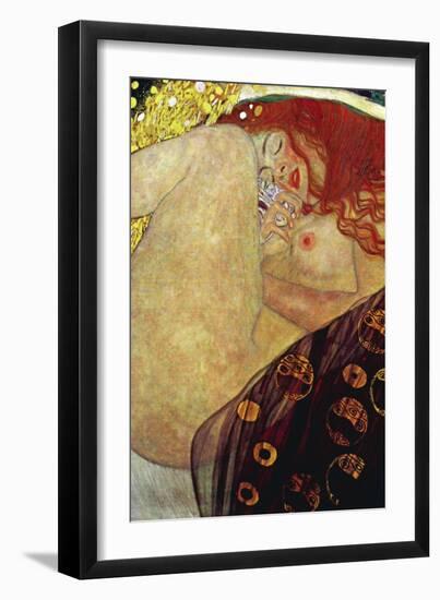 Danae-Gustav Klimt-Framed Art Print