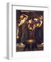 Danaides, 1904-John William Waterhouse-Framed Giclee Print