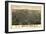 Danbury, Connecticut - Panoramic Map-Lantern Press-Framed Art Print