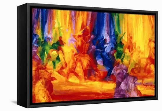 Dance 1, 2000-Bayo Iribhogbe-Framed Stretched Canvas