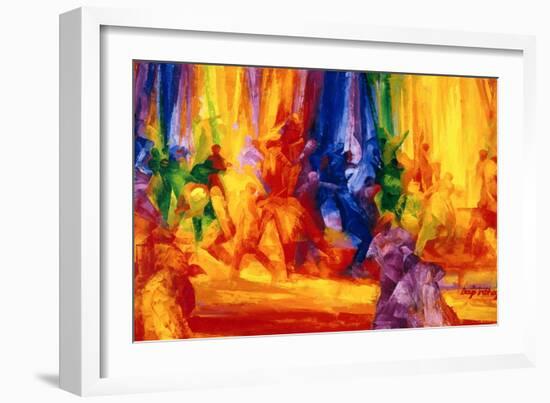 Dance 1, 2000-Bayo Iribhogbe-Framed Giclee Print