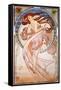 Dance, 1898-Alphonse Mucha-Framed Stretched Canvas