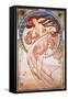 Dance, 1898-Alphonse Mucha-Framed Stretched Canvas