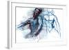 Dance, 2022, (mixed media on paper)-Mark Adlington-Framed Giclee Print