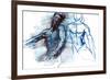 Dance, 2022, (mixed media on paper)-Mark Adlington-Framed Giclee Print