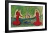 Dance Around the Fountain-Auguste Macke-Framed Giclee Print